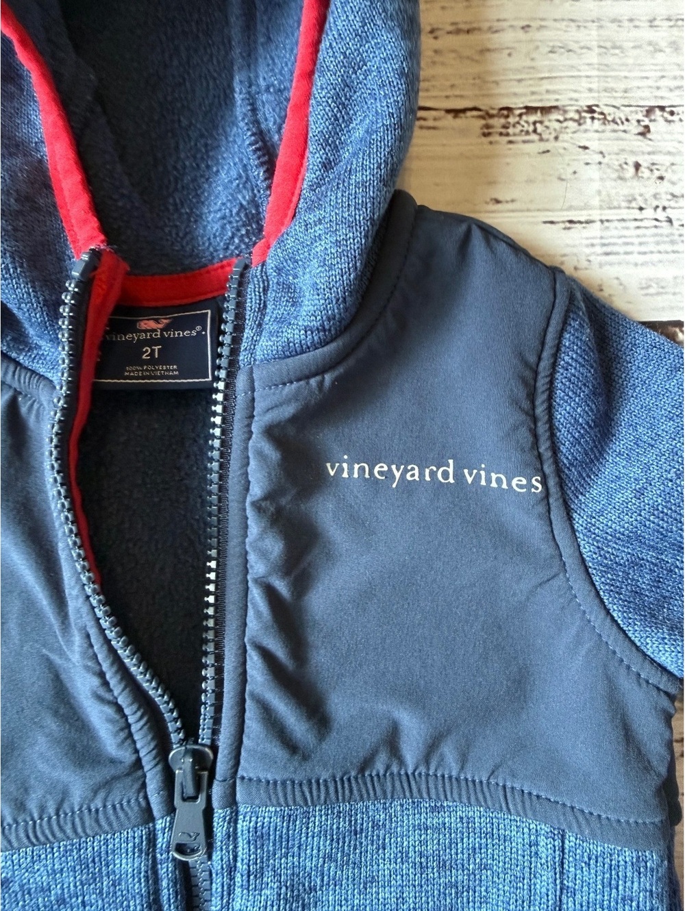 Vineyard Vines Jacket Toddler Boys 2T Navy Blue Red - Picture 2 of 4